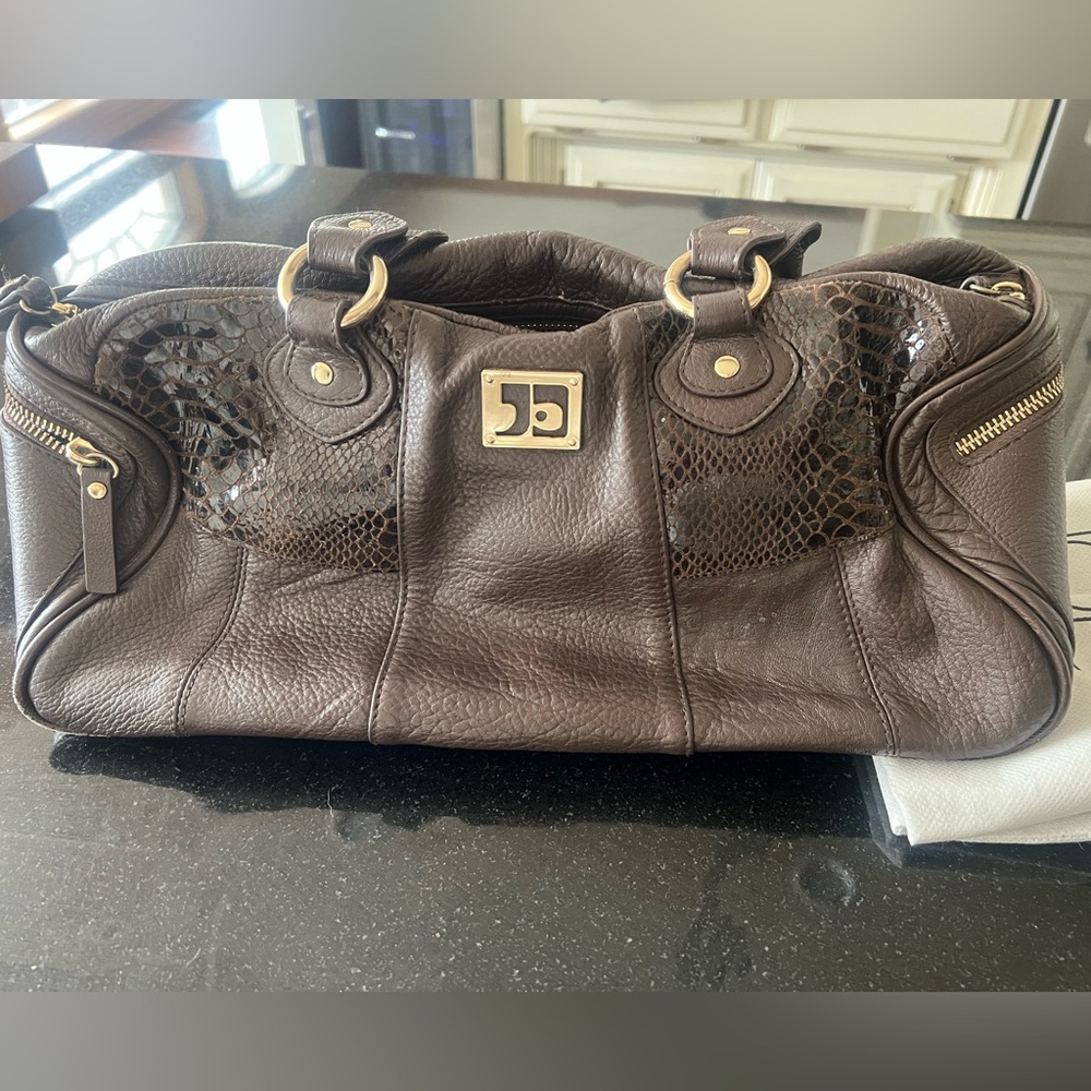 Joe’s Jeans brown leather purse bag